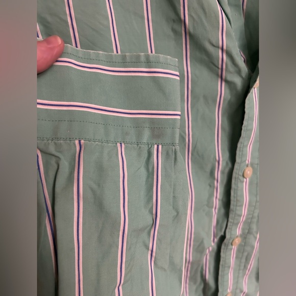 Vintage Y2K Abercrombie & Fitch Striped Button Up Top Mens M - Picture 5 of 7